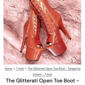 Limited Edition Glitterati Hella Heels 7” Boots